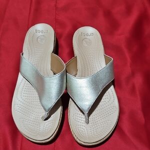 CROCS Women's Silver Sandals